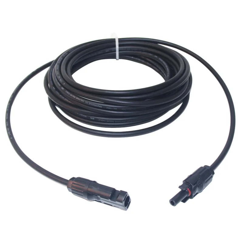 ABKT-1pack 25ft AWG 10 Double Layer MC4 PV Solar Cable Extension for Solar Panels with Solar Male and Female Connector Black
ABKT-1pack 25ft AWG 10 Double Layer MC4 PV Solar Cable Extension for Solar Panels with Solar Male and Female Connector Black