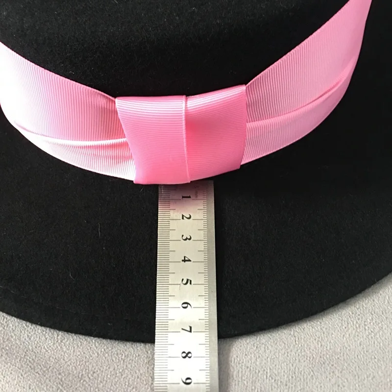 Waliicorners Women Wide Brim Warm Wool Fedora Hat Retro Style Ladies Boater Hat Felt Hat with Flat Brim Wiinter Hat Formal Hat 15 H16ad3d13dc8b45afb7c7c9cc2b3c4a58e