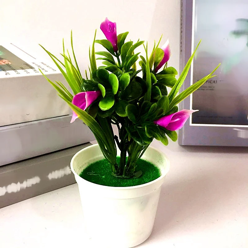 Artificial Potted Plant 5PCS Small Calla Lily Flowers Home Room Decoration Fake Stimulation Plant
Artificial Potted Plant 5PCS Small Calla Lily Flowers Home Room Decoration Fake Stimulation Plant