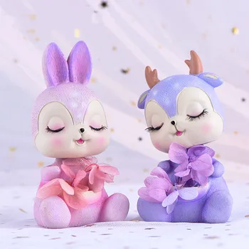 Resin Dreamy Blinking Lucky Deer Rabbit Cartoon Anime Figure Home Desk Car Assembly Ornaments Cake Decoration Figma Gifts Dolls
Resin Dreamy Blinking Lucky Deer Rabbit Cartoon Anime Figure Home Desk Car Assembly Ornaments Cake Decoration Figma Gifts Dolls