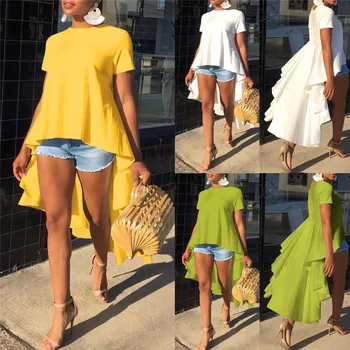 Womens Casual Short Sleeve Shirt Ladies Summer Tee Beach Loose Tops Blouse
Womens Casual Short Sleeve Shirt Ladies Summer Tee Beach Loose Tops Blouse