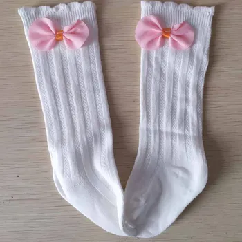 girls summer bow tube socks 
girls summer bow tube socks