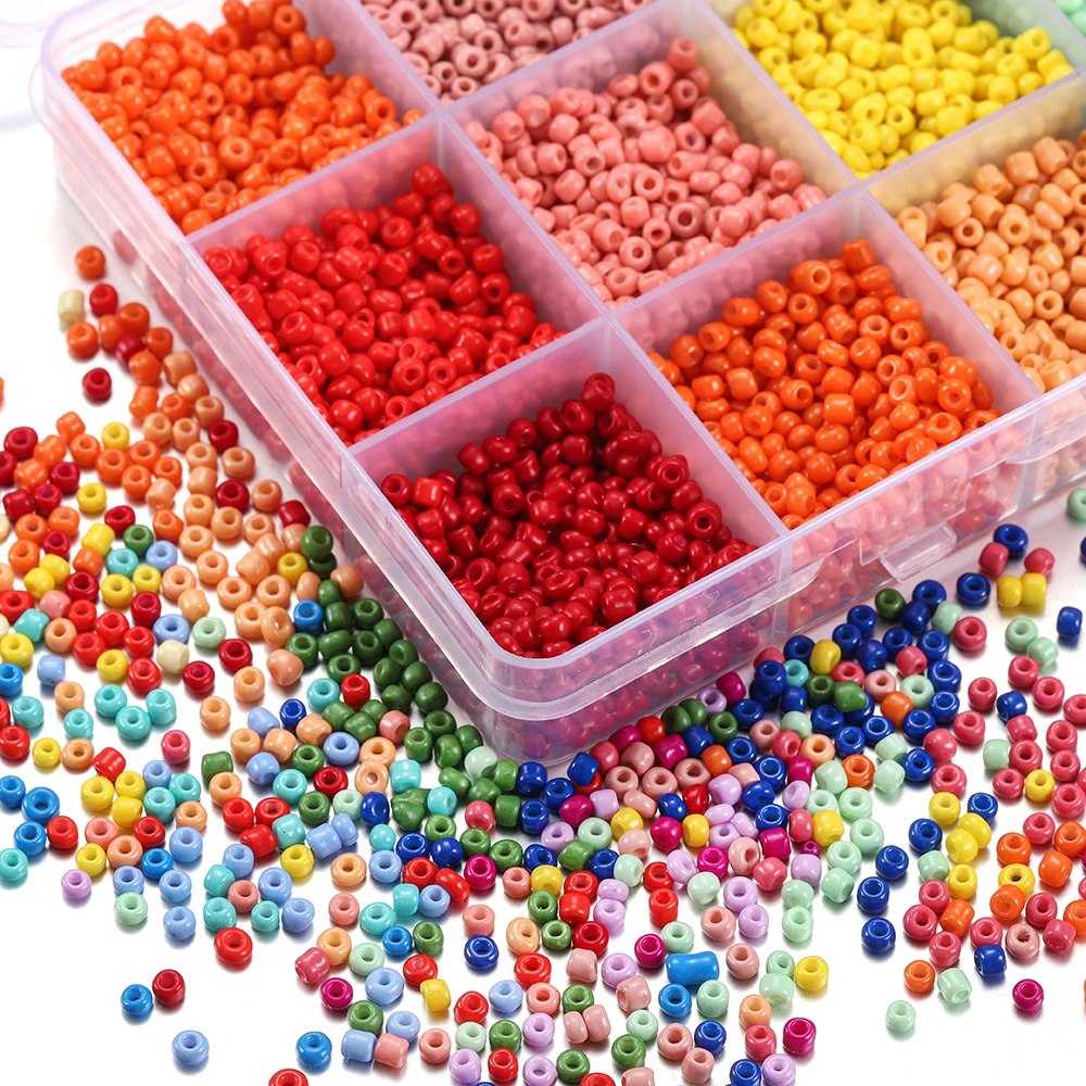 1 Set 3mm Charm Round Beads Glass Seed Bead Box Set For DIY Bracelet Necklace Jewelry Making Accessories 18 Colors 9000pcs
1 Set 3mm Charm Round Beads Glass Seed Bead Box Set For DIY Bracelet Necklace Jewelry Making Accessories 18 Colors 9000pcs