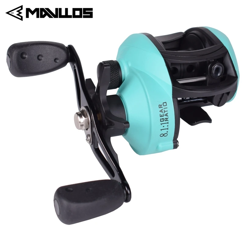 

Mavllos 8.1:1 High Ratio Fishing Baitcasting Reel Left Right Hand Metal Spool Universal Low Profile Bait Casting Fishing Reel