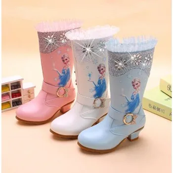 Disney Frozen Winter Kids Boots For Girls Fashion Cool Rubber Boots Knee-high Children's Elsa Princess Long Boots Martin Boots
Disney Frozen Winter Kids Boots For Girls Fashion Cool Rubber Boots Knee-high Children's Elsa Princess Long Boots Martin Boots
