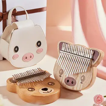 17-Key Kalimba Thumb Piano Ash Beech Solid Wood Piggy Bear Shape Design Cute Keyboard Instrument On For Beginners Children
17-Key Kalimba Thumb Piano Ash Beech Solid Wood Piggy Bear Shape Design Cute Keyboard Instrument On For Beginners Children