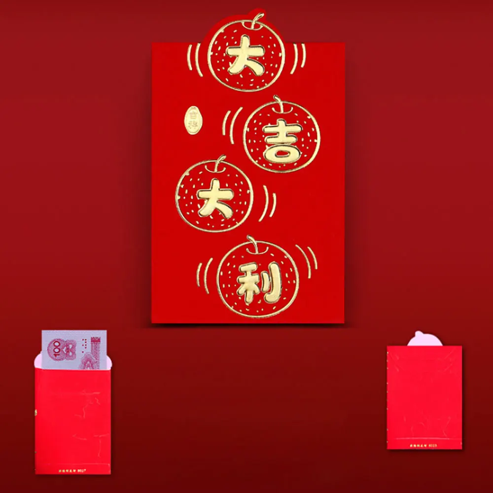 24pcs/set chinese new year red money pockets with