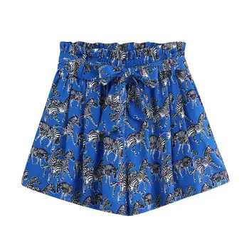 Boho Chic Bow Tie animal print Shorts Women 2020 Ladies Elastic Waist paperbag pocket Zebra shorts Hot pantalone cortos 
Boho Chic Bow Tie animal print Shorts Women 2020 Ladies Elastic Waist paperbag pocket Zebra shorts Hot pantalone cortos
