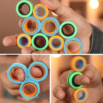 FinGears Magnetic Rings Anti-stress Fingears Magnetic Rings Unzip Ring Props Tools Anxiety Relief Focus Kids Spinner Toys @A14
FinGears Magnetic Rings Anti-stress Fingears Magnetic Rings Unzip Ring Props Tools Anxiety Relief Focus Kids Spinner Toys @A14