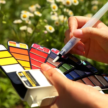 Solid Watercolor Pigment Paint Set Water Color Pigment Set Boxed Portable Student Children's Painting Drawing Artistic Supplies
Solid Watercolor Pigment Paint Set Water Color Pigment Set Boxed Portable Student Children's Painting Drawing Artistic Supplies
