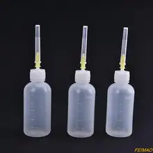 50ml Transparent Polyethylene Needle Dispenser Dispensing Bottle For Rosin Solder Flux Paste + 3 Needles Tools
50ml Transparent Polyethylene Needle Dispenser Dispensing Bottle For Rosin Solder Flux Paste + 3 Needles Tools