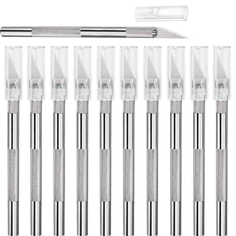 15 Packs Hobby Knife Precision Knife Set, Stainless Steel Precision Cutter Refill Craft Knife for Phone Repair, Art, Hobby, Scra
15 Packs Hobby Knife Precision Knife Set, Stainless Steel Precision Cutter Refill Craft Knife for Phone Repair, Art, Hobby, Scra