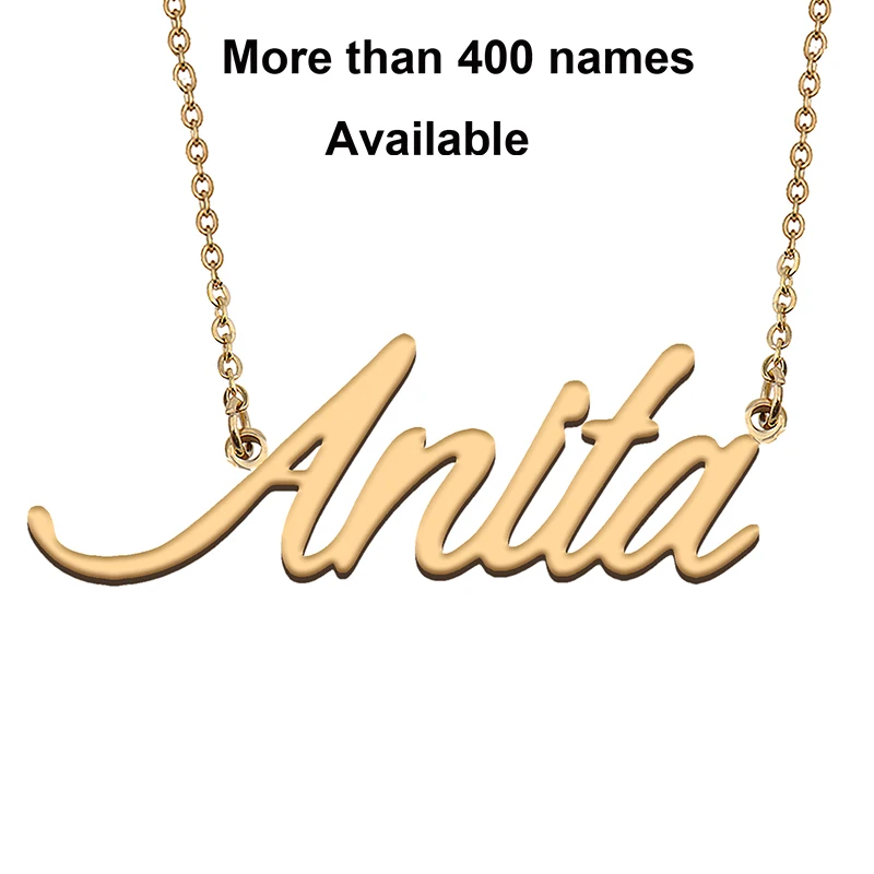 Cursive Initial Letters Name Necklace for Anita Birthday Party Christmas New Year Graduation Wedding Valentine Day Gift
Cursive Initial Letters Name Necklace for Anita Birthday Party Christmas New Year Graduation Wedding Valentine Day Gift