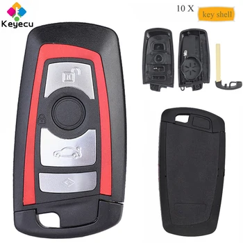 KEYECU 10PCS/Lot Replacement Smart Remote Control Car Key Shell Case Cover With 4 Buttons - FOB for BMW F CAS4 5 Series 7 Series
KEYECU 10PCS/Lot Replacement Smart Remote Control Car Key Shell Case Cover With 4 Buttons - FOB for BMW F CAS4 5 Series 7 Series