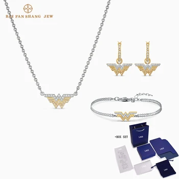 Fashion Jewelry SWA New FIT WONDER WOMAN Set Elegant and Exquisite Wonder Woman Decorated Crystal Female Romantic Gift 
Fashion Jewelry SWA New FIT WONDER WOMAN Set Elegant and Exquisite Wonder Woman Decorated Crystal Female Romantic Gift