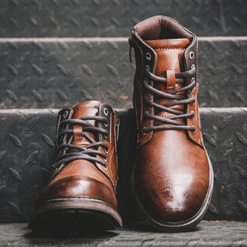 UPUPER New Leather Men Boots Vintage Ankle High Top Casual Desert Boots Men Shoes Luxury Brand High Quality Leather Winter Shoes
UPUPER New Leather Men Boots Vintage Ankle High Top Casual Desert Boots Men Shoes Luxury Brand High Quality Leather Winter Shoes