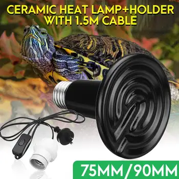Pet Heating Lamp E27 External Ceramic Emitter Heat Bulb with Lamp Holder Bulb Adapter for Reptile Pet Brooding Lamp AC220V
Pet Heating Lamp E27 External Ceramic Emitter Heat Bulb with Lamp Holder Bulb Adapter for Reptile Pet Brooding Lamp AC220V