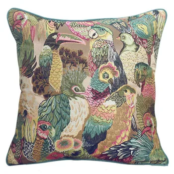 DUNXDECO Cushion Cover Decorative Pillow Case Modern American Style Jungle Birds Parrot jacquard Art Design Coussin Sofa Decor
DUNXDECO Cushion Cover Decorative Pillow Case Modern American Style Jungle Birds Parrot jacquard Art Design Coussin Sofa Decor