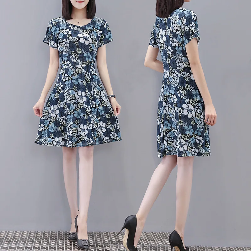 2019 New Style Dress Women's Mid-length Summer Slim Fit Slimming Large Size Floral Skirt Middle-aged Middle-aged Women Dress
2019 New Style Dress Women's Mid-length Summer Slim Fit Slimming Large Size Floral Skirt Middle-aged Middle-aged Women Dress