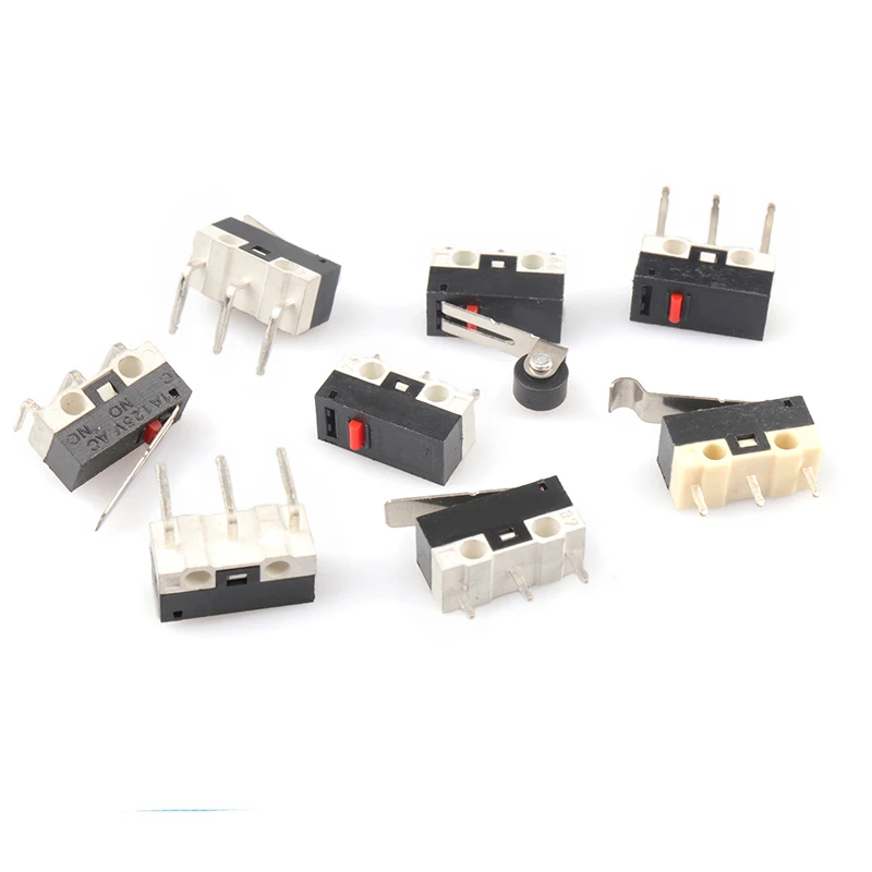 Micro Limit Switch 3Pins SPDT Momentary Button Switch 1A 125V AC Long Handle Roller Bned Lever 12* 6 *6mm Mouse Switch
Micro Limit Switch 3Pins SPDT Momentary Button Switch 1A 125V AC Long Handle Roller Bned Lever 12* 6 *6mm Mouse Switch
