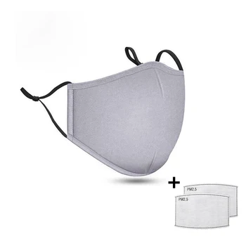 1pc Cotton Gray Face Mask Anti PM2.5 and Fog Dustproof Mouth Mask with 2 Activated Carbon Filter Cover Reusable and Washable
1pc Cotton Gray Face Mask Anti PM2.5 and Fog Dustproof Mouth Mask with 2 Activated Carbon Filter Cover Reusable and Washable