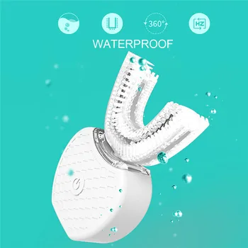 360 Degrees Intelligent Automatic Sonic Electric Toothbrush U Type Tooth Brush USB Charging Tooth Teeth Whitening Blue Light 
360 Degrees Intelligent Automatic Sonic Electric Toothbrush U Type Tooth Brush USB Charging Tooth Teeth Whitening Blue Light