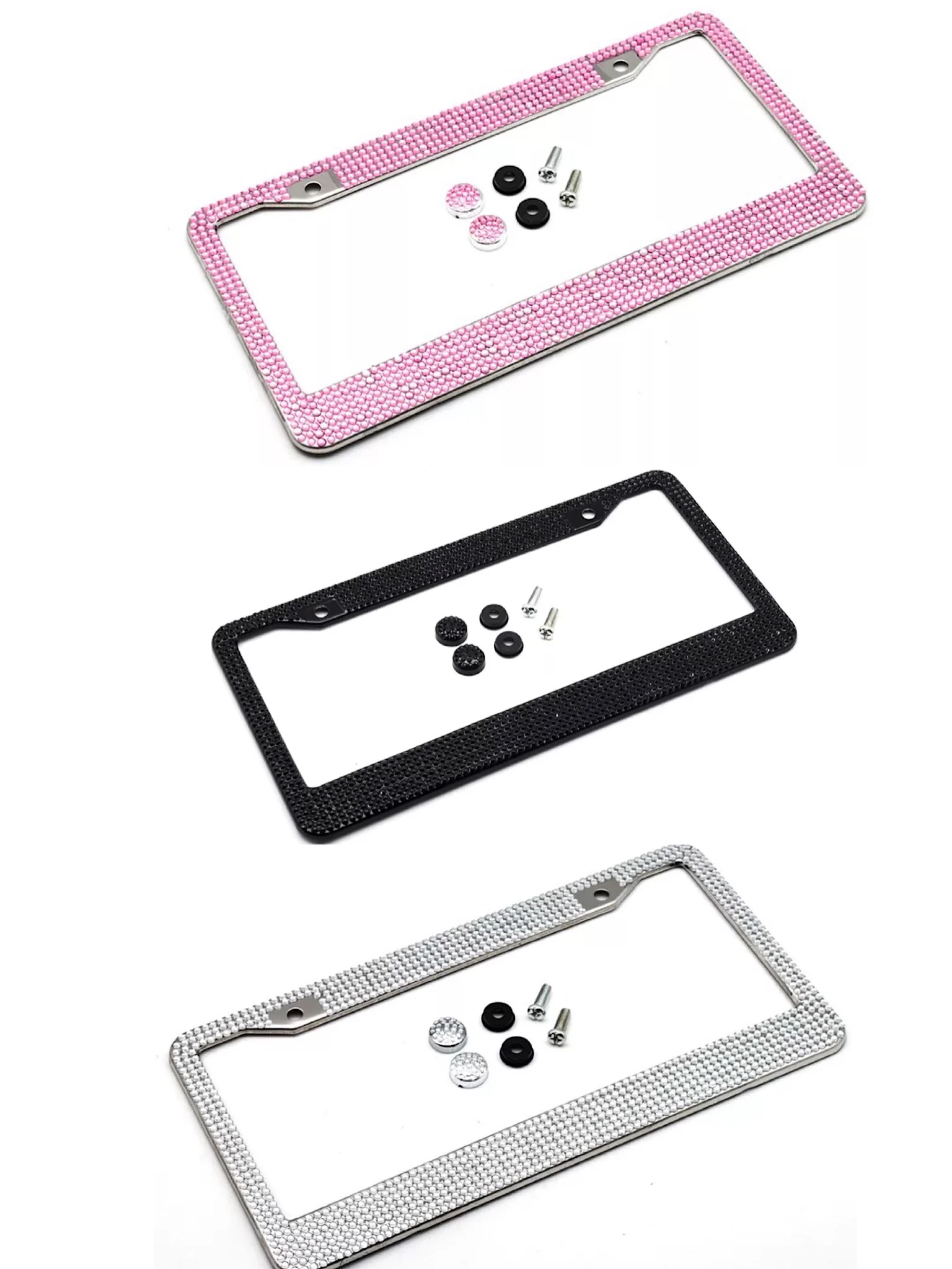 Car modified stainless steel license plate frame license plate beautiful diamond inlaid license plate frame modified car supplie
Car modified stainless steel license plate frame license plate beautiful diamond inlaid license plate frame modified car supplie