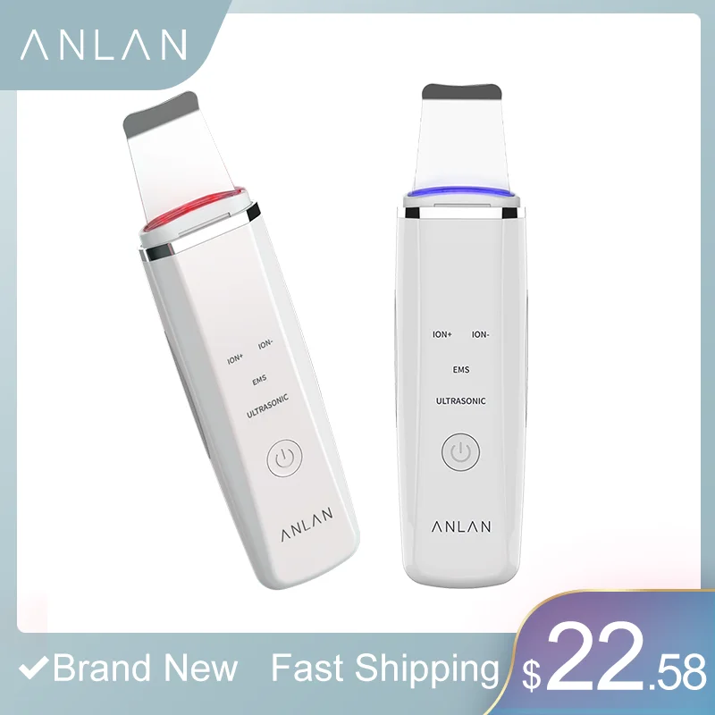 ANLAN Ultrasonic Skin Scrubber Facial Cleansing Lifting Red Blue Light Ion Face Care Acne Balckhead Dead Skin Removal Beauty
ANLAN Ultrasonic Skin Scrubber Facial Cleansing Lifting Red Blue Light Ion Face Care Acne Balckhead Dead Skin Removal Beauty