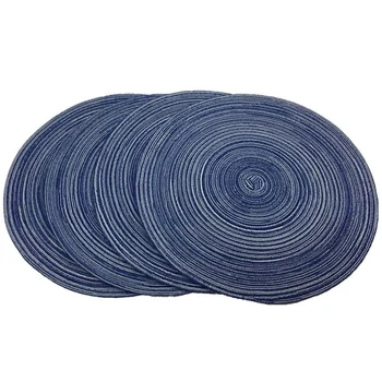 Placemats,Round Placemats for Dining Table Set of 4 Woven Heat Resistant Non-Slip Kitchen Table Mats
Placemats,Round Placemats for Dining Table Set of 4 Woven Heat Resistant Non-Slip Kitchen Table Mats