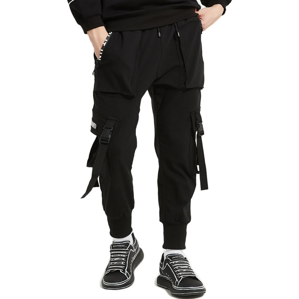 New Side Zipper Pockets Men's Drawstring Elastic Waist Harem Pants Hip Hop High Street Casual Joggers Sweatpants Streetwear
New Side Zipper Pockets Men's Drawstring Elastic Waist Harem Pants Hip Hop High Street Casual Joggers Sweatpants Streetwear