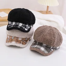 Girls Octagonal Cap Ins Korean Lambs Wool Stitching Lattice Octagonal Cap 2-5 Year Old Girl Travel Hat Fashion Hat
Girls Octagonal Cap Ins Korean Lambs Wool Stitching Lattice Octagonal Cap 2-5 Year Old Girl Travel Hat Fashion Hat