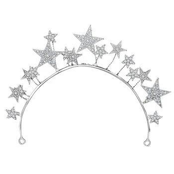 Star Bride Crown Headband Wedding Hair Accessories Bridal Jewelry Wedding Dress Accessories
Star Bride Crown Headband Wedding Hair Accessories Bridal Jewelry Wedding Dress Accessories