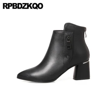 shoes handmade high heel chunky block women boots winter 2019 big size pointed toe plus booties 10 black short genuine leather
shoes handmade high heel chunky block women boots winter 2019 big size pointed toe plus booties 10 black short genuine leather