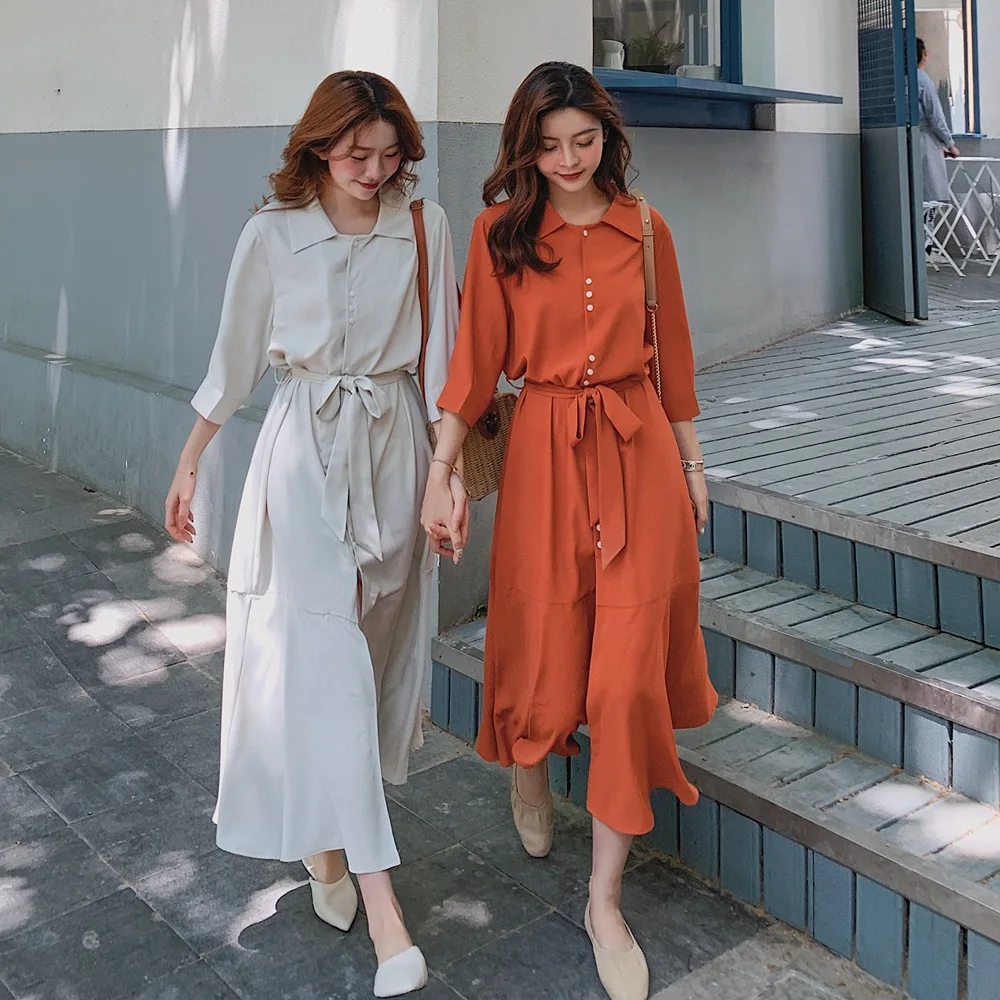 France Non-mainstream Fishtail Skirt Women's 2019 Summer New Style Retro CHIC-Style Waist Hugging Lace-up Long Shirt Dress
France Non-mainstream Fishtail Skirt Women's 2019 Summer New Style Retro CHIC-Style Waist Hugging Lace-up Long Shirt Dress