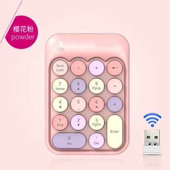 Mini cute 2.4G color key wireless numeric keyboard, portable and cute 18 round key financial numeric keyboard laptop
Mini cute 2.4G color key wireless numeric keyboard, portable and cute 18 round key financial numeric keyboard laptop