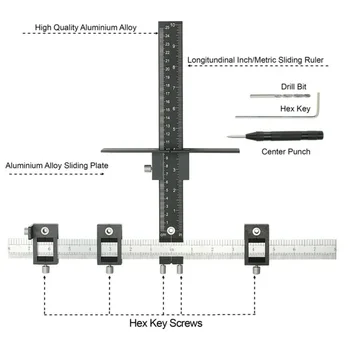 Knobs & Pull Cabinet Hardware Jig Tool Adjustment Tools Kit Woodworking Center Punch Accessories
Knobs & Pull Cabinet Hardware Jig Tool Adjustment Tools Kit Woodworking Center Punch Accessories