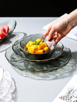 Phnom Penh Glass Fruit Plate Living Room Household Modern Creative Crystal Salad Bowl Dessert 
Phnom Penh Glass Fruit Plate Living Room Household Modern Creative Crystal Salad Bowl Dessert