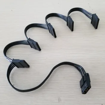 IDE Molex 4Pin to 5 x 15Pin SATA Power Cable 18AWG for Hard Drive HDD SSD PC Server DIY Black
IDE Molex 4Pin to 5 x 15Pin SATA Power Cable 18AWG for Hard Drive HDD SSD PC Server DIY Black