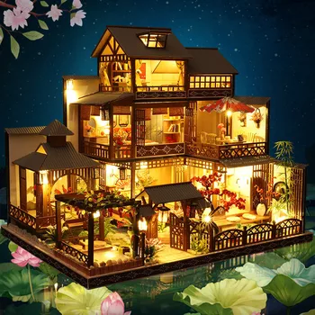 DIY wooden Three-story building puzzle decoration romantic Creative Gift 3D three-dimensional puzzle intelligence development
DIY wooden Three-story building puzzle decoration romantic Creative Gift 3D three-dimensional puzzle intelligence development