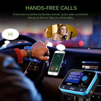 Hot Onever Bluetooth V4.2 FM Transmitter MP3 Player U disk LCD Display Car Kit Charger Adapter Support DAB band III/DAB+USB Char
Hot Onever Bluetooth V4.2 FM Transmitter MP3 Player U disk LCD Display Car Kit Charger Adapter Support DAB band III/DAB+USB Char