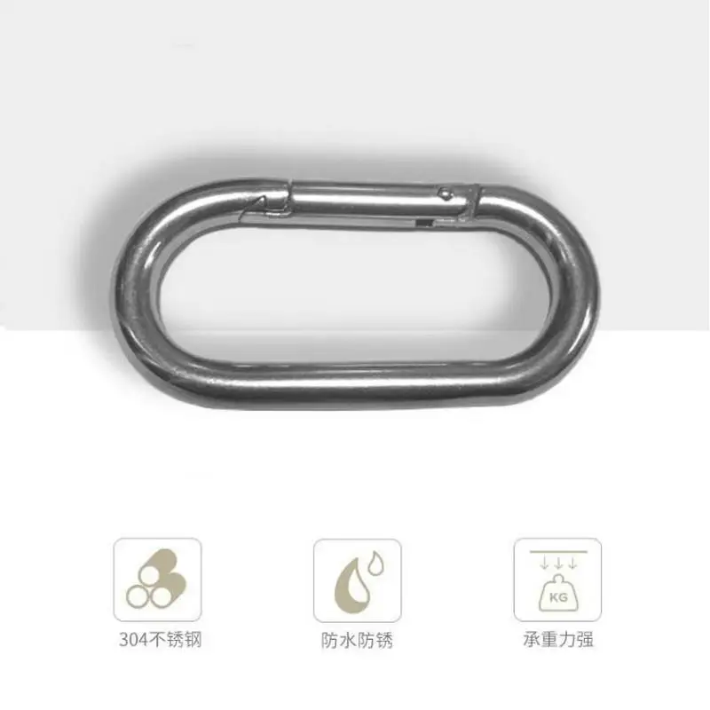 HQ OS01 OVAL SHAPE 304 Stainless Steel Spring Snap Hook Carabiner Quick Link Lock Ring Hook M5-M10 2PCS/LOT
HQ OS01 OVAL SHAPE 304 Stainless Steel Spring Snap Hook Carabiner Quick Link Lock Ring Hook M5-M10 2PCS/LOT