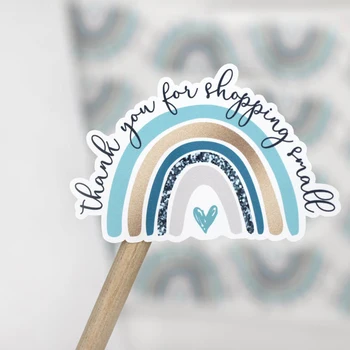 Custom Thank You For Shopping Small Turquoise RainbowS Stickers Happy Mail Sticker Business Thank You Sticker Packaging Stickers
Custom Thank You For Shopping Small Turquoise RainbowS Stickers Happy Mail Sticker Business Thank You Sticker Packaging Stickers