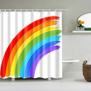 Shower Curtain Geometry Rainbow Waterproof Polyester Bathroom Curtains High Quality Curtains for Bathroom Shower Customized
Shower Curtain Geometry Rainbow Waterproof Polyester Bathroom Curtains High Quality Curtains for Bathroom Shower Customized