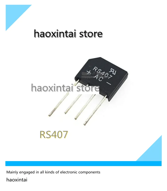 RS407 плоский мост 4A700V выпрямитель/выпрямитель моста новый стек моста (5 шт.)