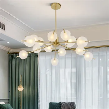 Nordic Glass Ball Chandelier Lighting Modern Living Room Chandelier Creative Hanging Light Home Indoor Branch Suspension Lamp
Nordic Glass Ball Chandelier Lighting Modern Living Room Chandelier Creative Hanging Light Home Indoor Branch Suspension Lamp
