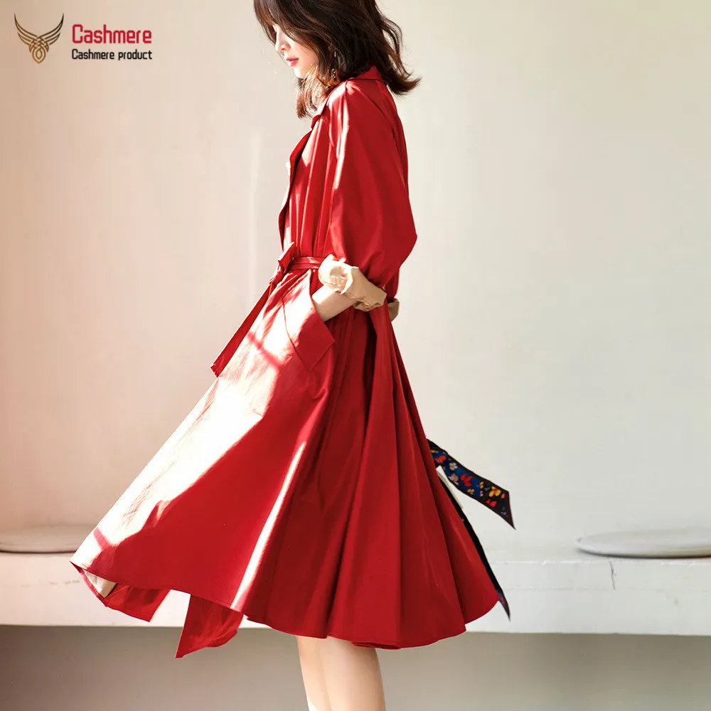 Windbreaker coat female 2020 spring and summer new retro windbreaker loose skirt swing long windbreaker red coat female was thin
Windbreaker coat female 2020 spring and summer new retro windbreaker loose skirt swing long windbreaker red coat female was thin