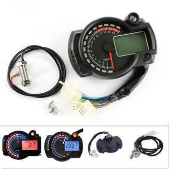 Universal Motorcycle LCD Digital Speedometer Motorbike Odometer Tachometer Gauge Motorcycle Instruments
Universal Motorcycle LCD Digital Speedometer Motorbike Odometer Tachometer Gauge Motorcycle Instruments