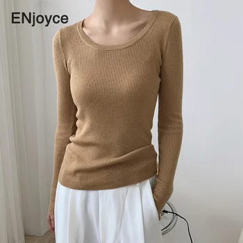 2020 Autumn Fashion U-Neck Sweater Women Slim Solid Thin Long Sleeve Wool Sweaters Female Knit Pullover Tops 
2020 Autumn Fashion U-Neck Sweater Women Slim Solid Thin Long Sleeve Wool Sweaters Female Knit Pullover Tops