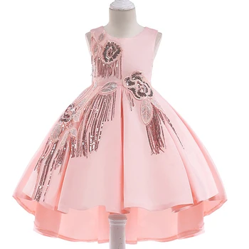 2020 Summer Sequin Girls Dresses For Party And Wedding Dress Girl Gown Kids Children's Clothing Flower Princess Dress 3-10 Year 
2020 Summer Sequin Girls Dresses For Party And Wedding Dress Girl Gown Kids Children's Clothing Flower Princess Dress 3-10 Year