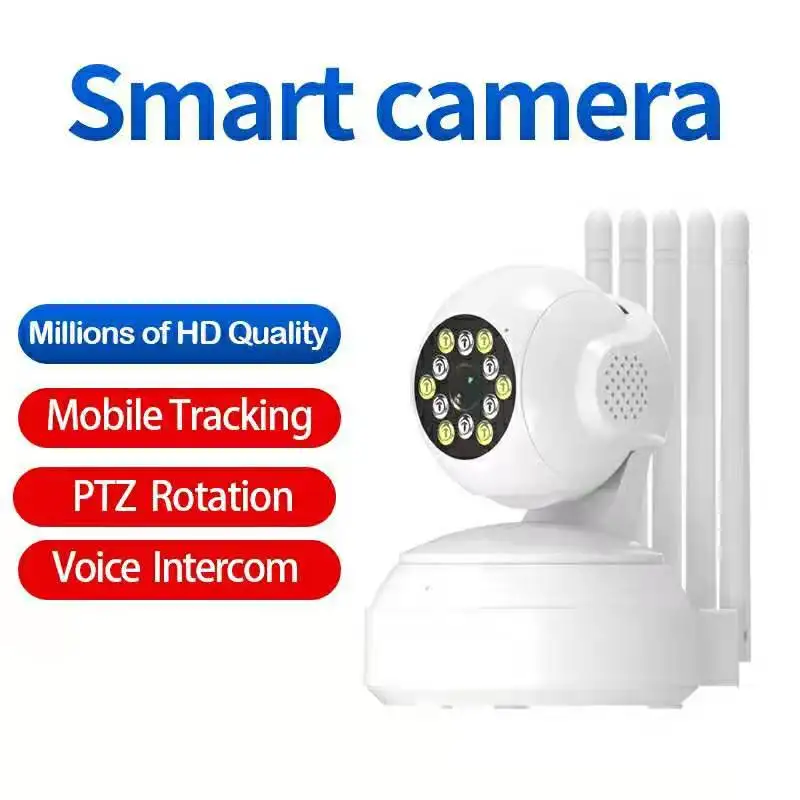 720P IP Camera Smart Home Security Protection WiFi 5 Antenna Signal Enhancement Wireless Baby Monitor IR Night Hotspot Camera
720P IP Camera Smart Home Security Protection WiFi 5 Antenna Signal Enhancement Wireless Baby Monitor IR Night Hotspot Camera